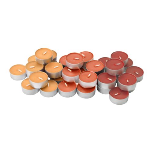 TINDRA Bougie parfumée, orange
			                        &nbsp;Diamètre: 38 mm Durée de vie: 3.5 hr Quantité/paquet: 36 pièces  