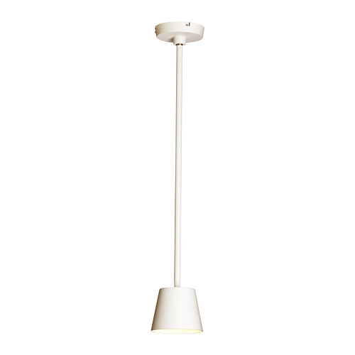 TISDAG Suspension LED IKEA Bras réglable et tête orientable pour une lumière directionnelle. 