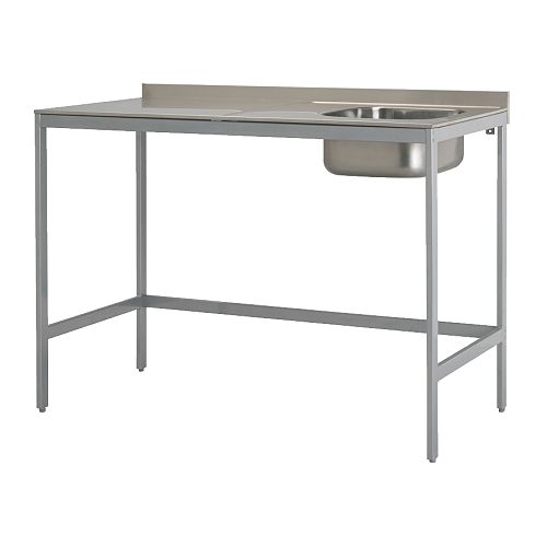 UDDEN Évier 1 bac avec pied IKEA Meuble indépendant.   Facile à installer et à déplacer. 