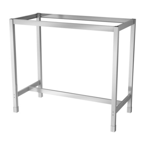 UTBY Structure IKEA Piètement en acier inoxydable; solide, résistant et facile à entretenir. 