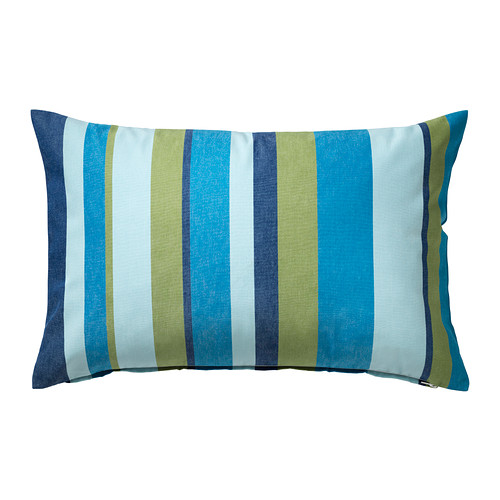VALBORG Housse de coussin IKEA Déhoussable.   Fermeture à glissière.  Teint sur fil; garde ses couleurs même après de nombreux lavages. 