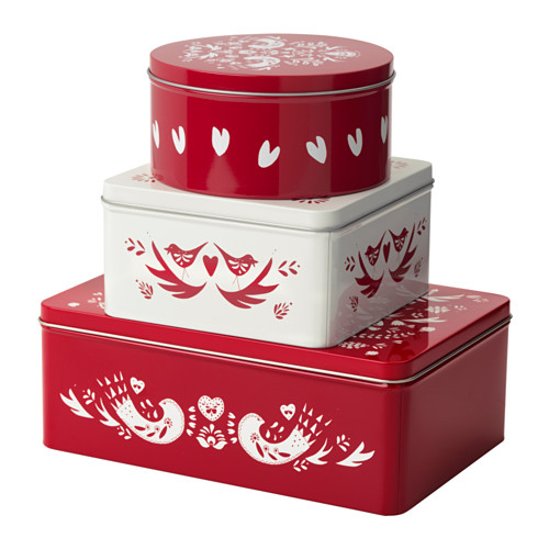 VINTER 2016 Boîte avec couvercle, lot de 3 IKEA