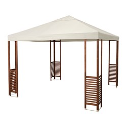 IKEA ÄPPLARÖ gazebo The air vent reduces wind pressure and allows heat to circulate.