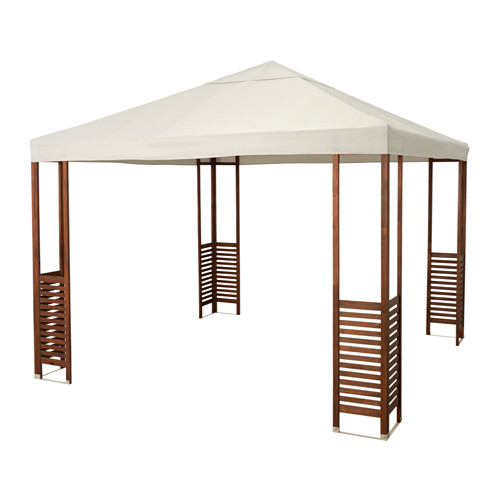IKEA ÄPPLARÖ gazebo The air vent reduces wind pressure and allows heat to circulate.