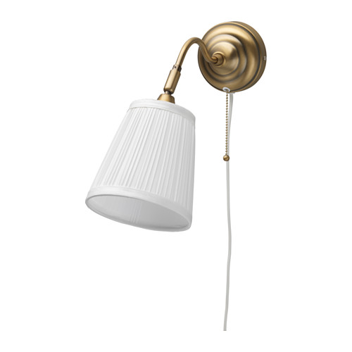 IKEA ÅRSTID wall lamp The textile shade provides a diffused and decorative light.