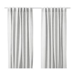 IKEA AINA curtains, 1 pair The curtains can be used on a curtain rod or a curtain track.