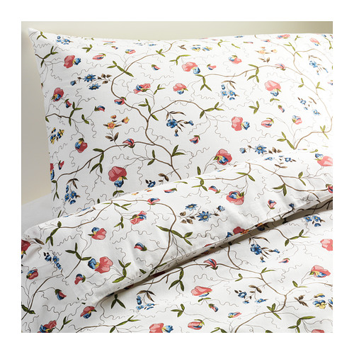 ALVINE ÖRTER Quilt cover and 2 pillowcases IKEA