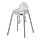 IKEA ANTILOP highchair with safety belt Easy to disassemble and carry along.