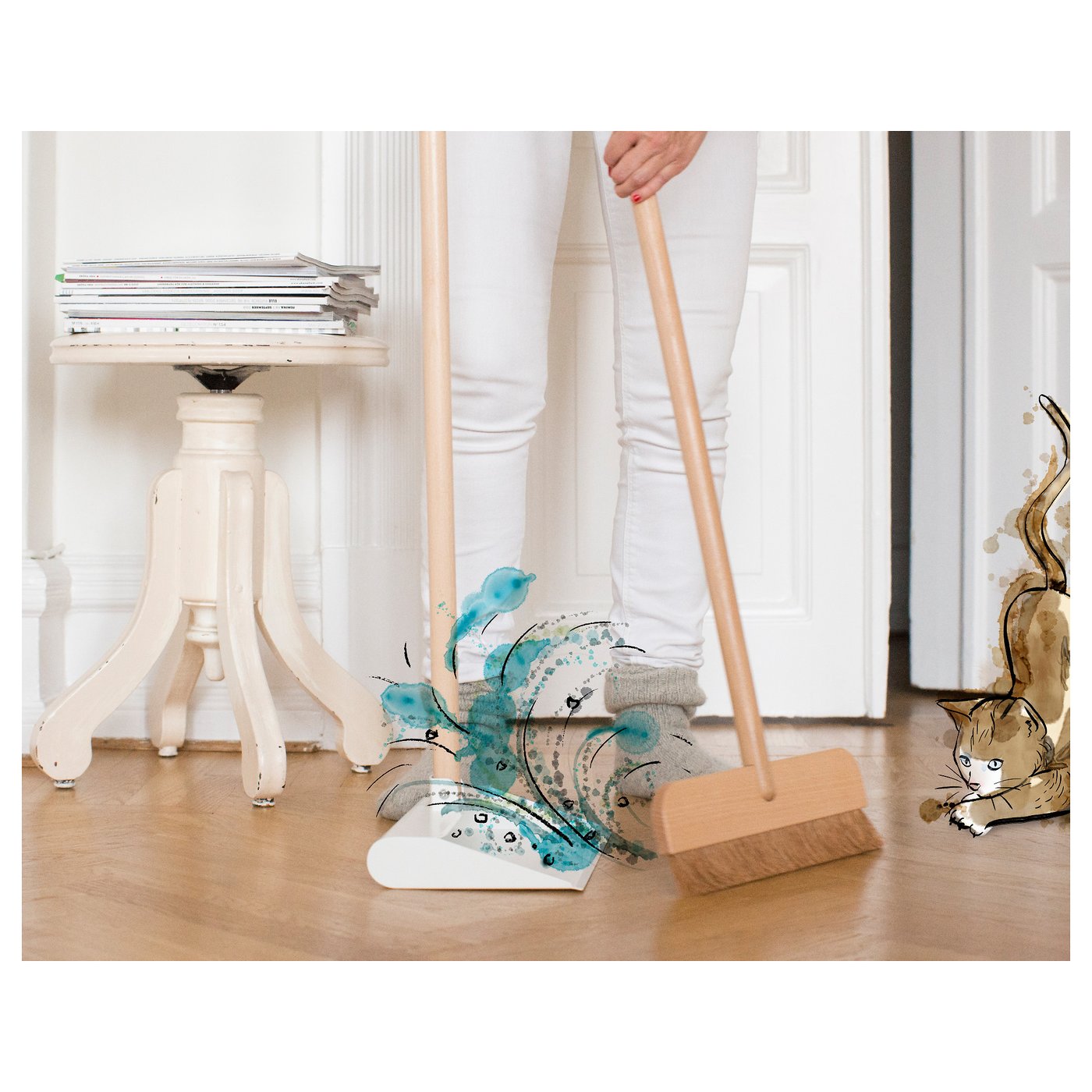 ANVÄNDBAR Dustpan/broom IKEA