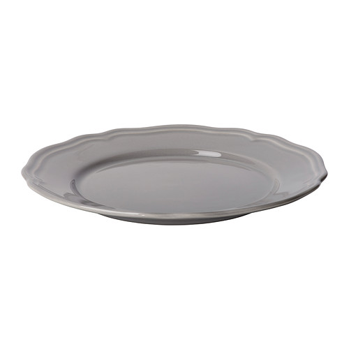 ARV Side plate Grey 22 cm IKEA