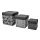 IKEA AVSIKTLIG box with lid, set of 3