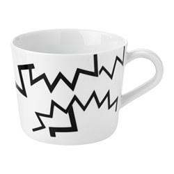 IKEA AVSIKTLIG mug Made of feldspar porcelain, which makes the mug impact resistant and durable.