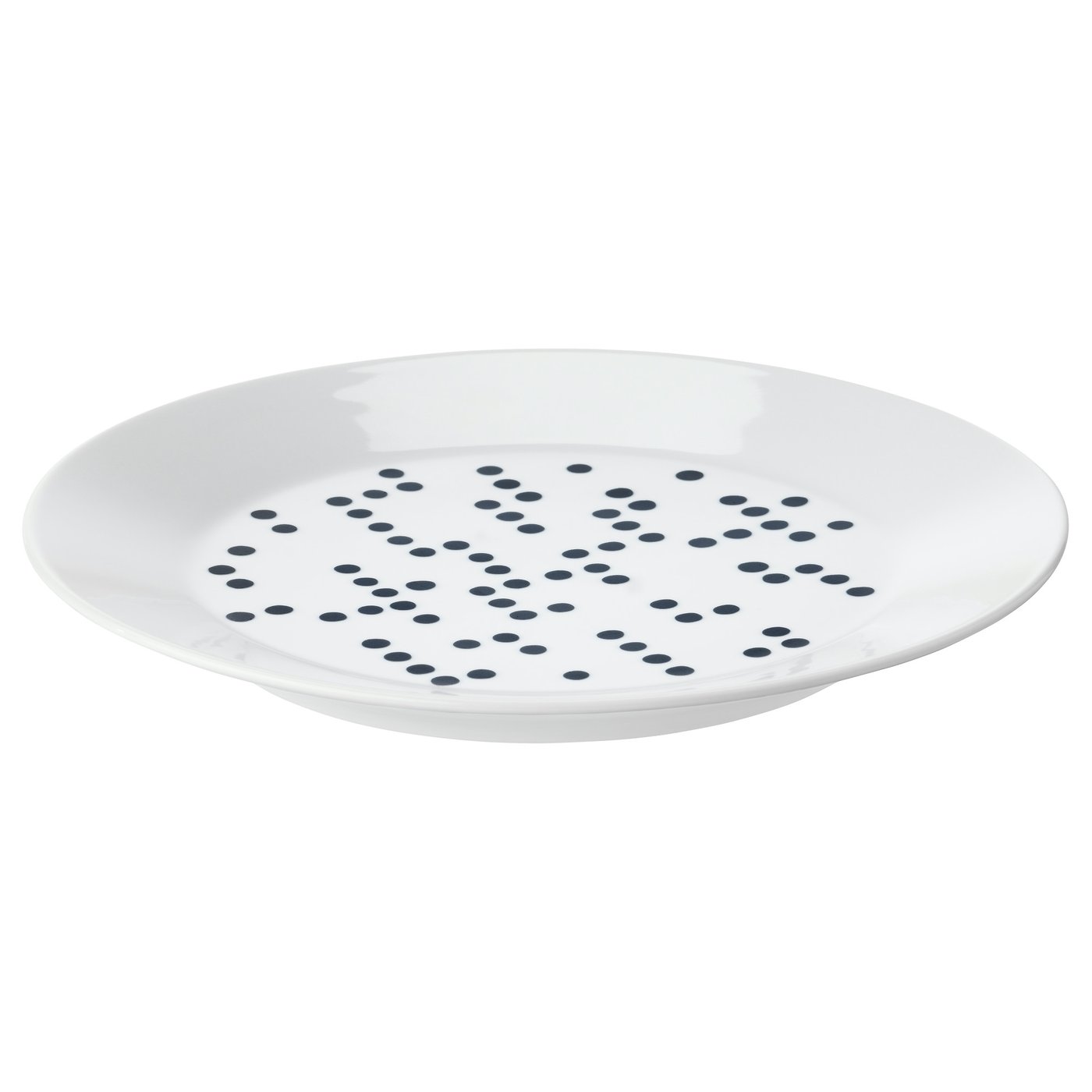 IKEA AVSIKTLIG plate Made of feldspar porcelain, which makes the plate impact resistant and durable.