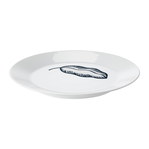 IKEA AVSIKTLIG plate Made of feldspar porcelain, which makes the plate impact resistant and durable.