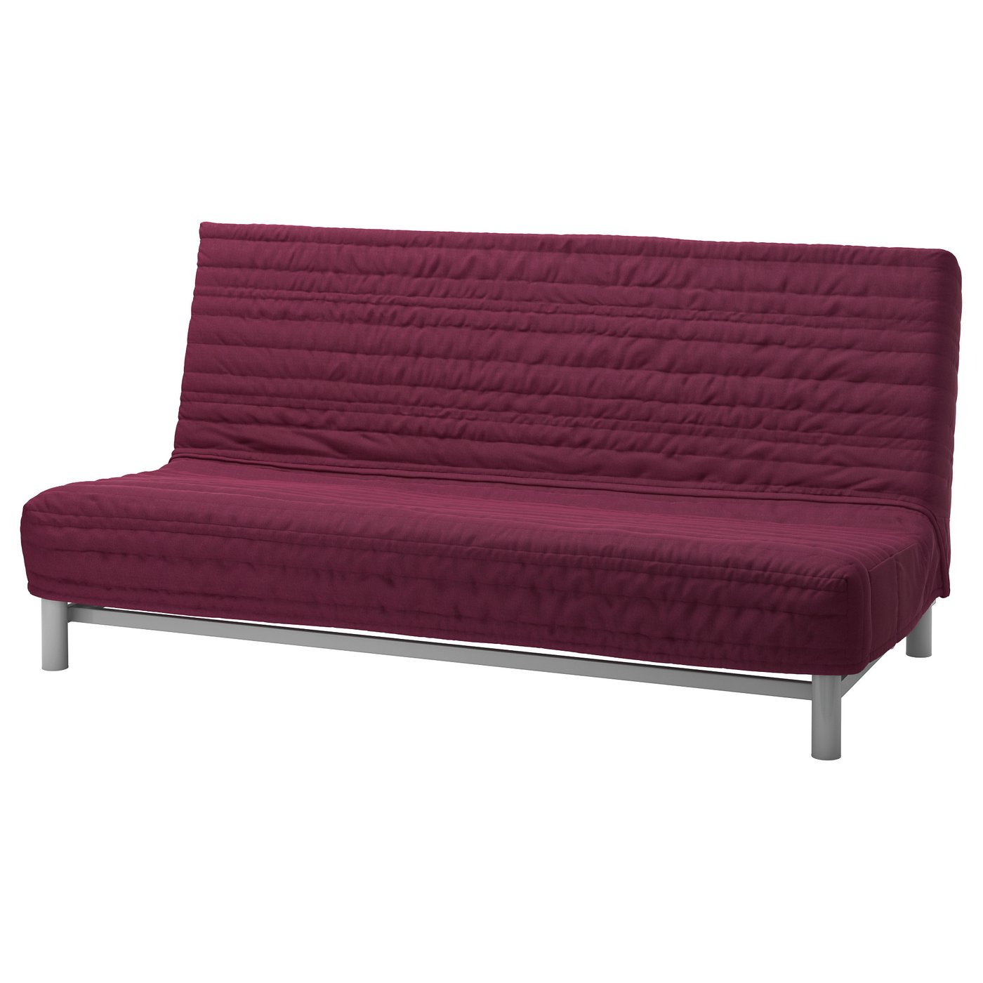 BEDDINGE LÖVÅS Three-seat sofa-bed Knisa cerise - IKEA