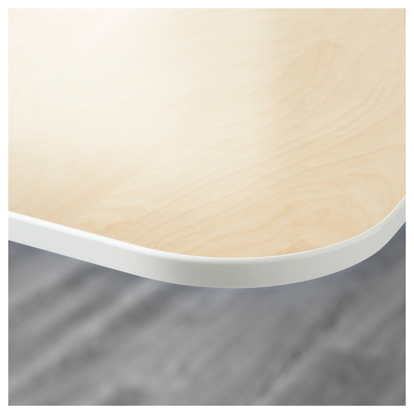 BEKANT Desk Birch veneer/white 140 x 60 cm IKEA