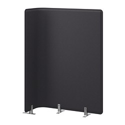 IKEA BEKANT screen for desk Holds pins; also serves as notice board.