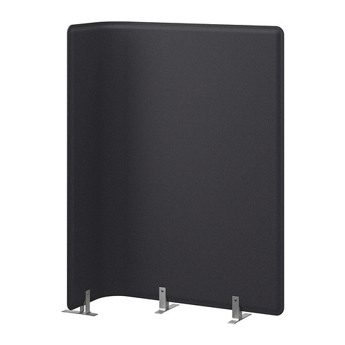 IKEA BEKANT screen for desk Holds pins; also serves as notice board.