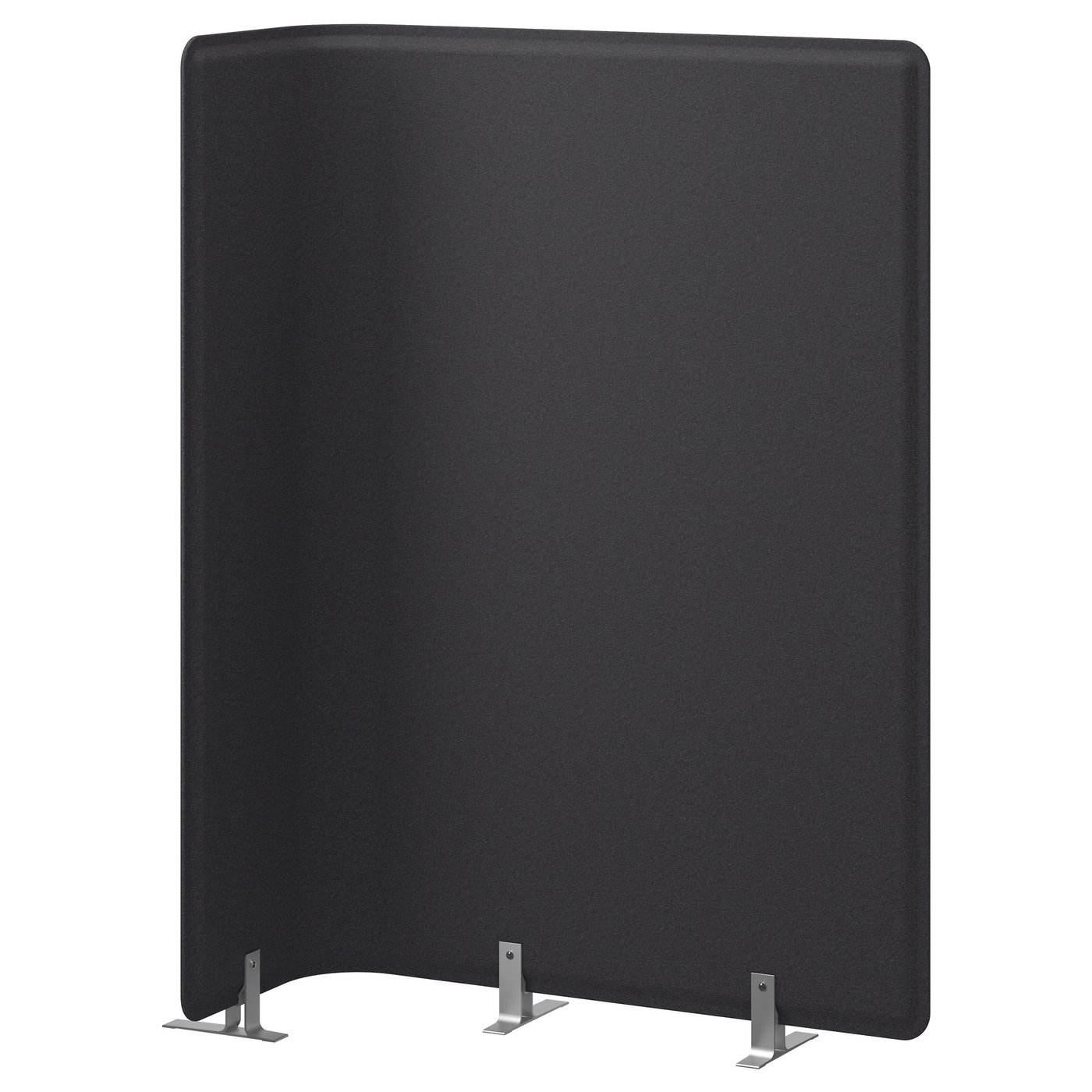 IKEA BEKANT screen for desk Holds pins; also serves as notice board.