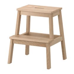 IKEA BEKVÄM step stool Solid wood is a hardwearing natural material.
