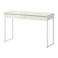 IKEA BESTÅ BURS desk Can be placed in the middle of a room because the back is finished.