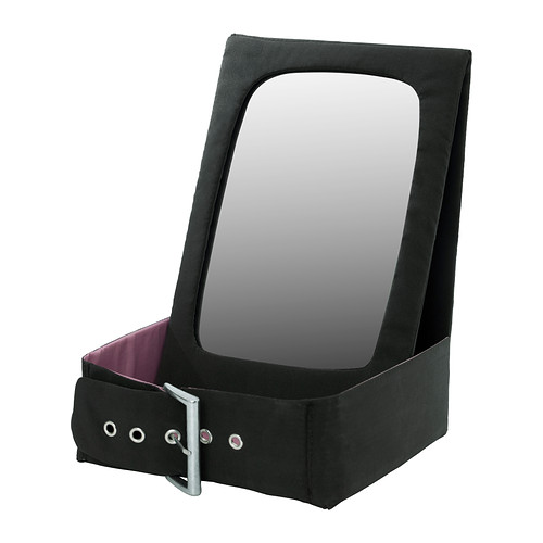 IKEA BETRAKTA table mirror with storage Can be folded to save space when not in use.