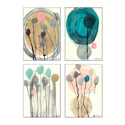 IKEA BILD poster, set of 4 You can personalise your home with artwork that expresses your style.