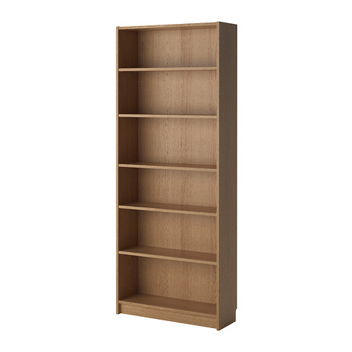 BILLY Bookcase oak veneer IKEA