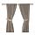 IKEA BLEKVIVA curtains with tie-backs, 1 pair
