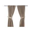 IKEA BLEKVIVA curtains with tie-backs, 1 pair