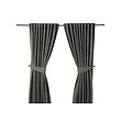 IKEA BLEKVIVA curtains with tie-backs, 1 pair
