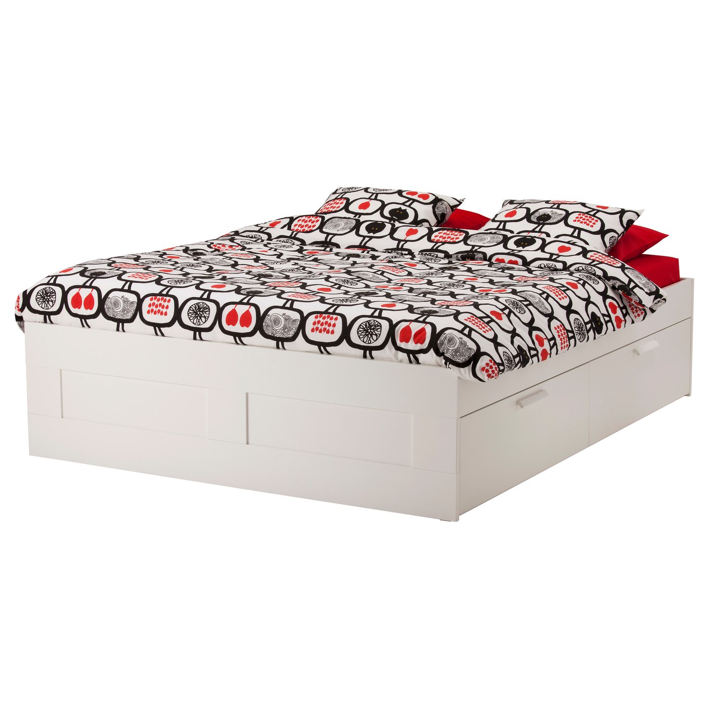 IKEA BRIMNES bed frame with storage