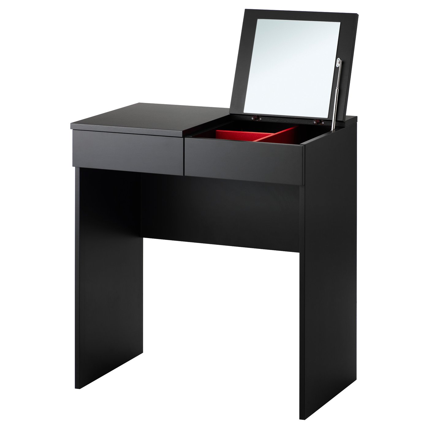 IKEA BRIMNES dressing table Drawer stops prevent the drawer from being pulled out too far.