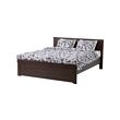 IKEA BRUSALI bed frame Adjustable bed sides allow you to use mattresses of different thicknesses.