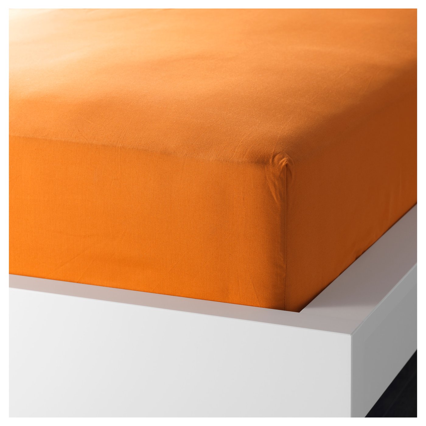 DVALA Fitted sheet Orange Super king IKEA