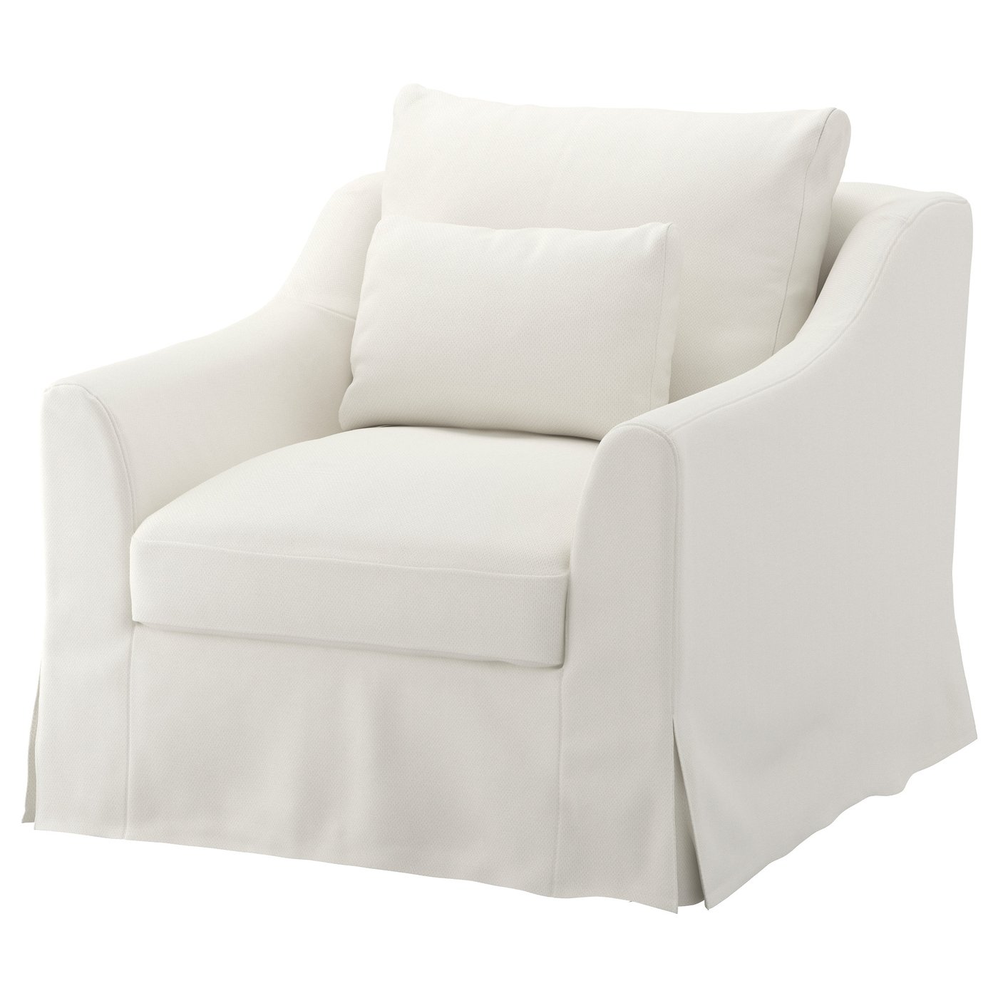 IKEA FÄRLÖV armchair The cover is easy to keep clean as it is removable and can be machine washed.