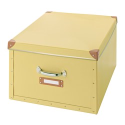 IKEA FJÄLLA box with lid Suitable for bulky items like blankets, quilts and games.