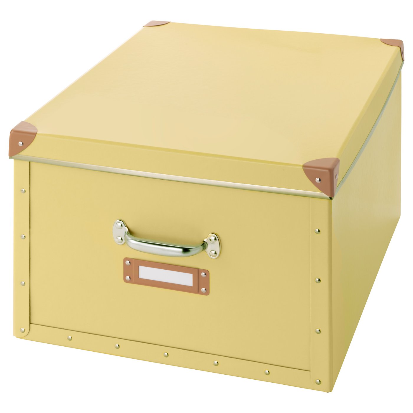 IKEA FJÄLLA box with lid Suitable for bulky items like blankets, quilts and games.