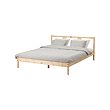 IKEA FJELLSE bed frame Made of solid wood, which is a hardwearing and warm natural material.