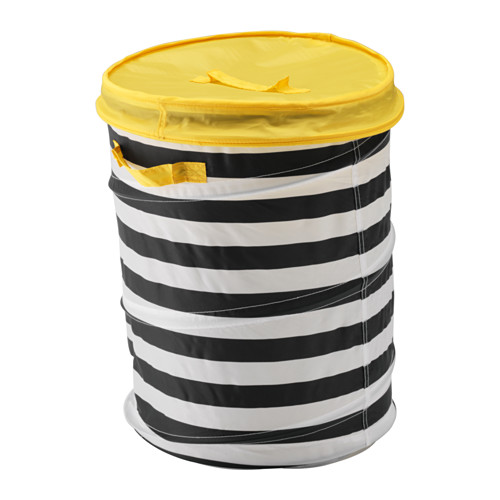 IKEA FLYTTBAR basket with lid Press together to save space when not in use.