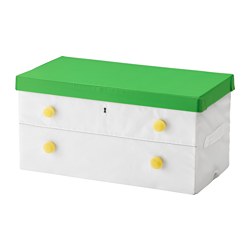 IKEA FLYTTBAR box with lid Easy for your child to lift and move since the box has a handle. 
