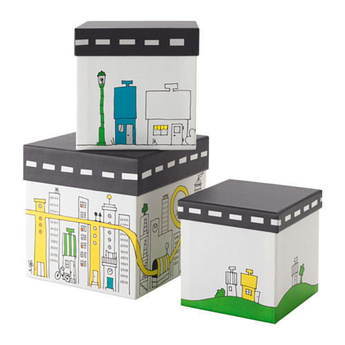 IKEA FLYTTBAR box with lid Ideal for storing small things on the desk, hobby beads, and small toys.