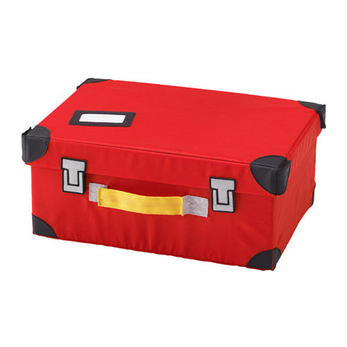 IKEA FLYTTBAR trunk for toys Press together to save space when not in use.