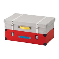 IKEA FLYTTBAR trunk for toys Press together to save space when not in use.