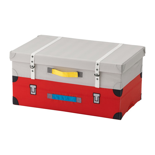 IKEA FLYTTBAR trunk for toys Press together to save space when not in use.