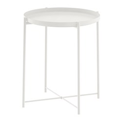 IKEA GLADOM tray table You can use the removable tray for serving.