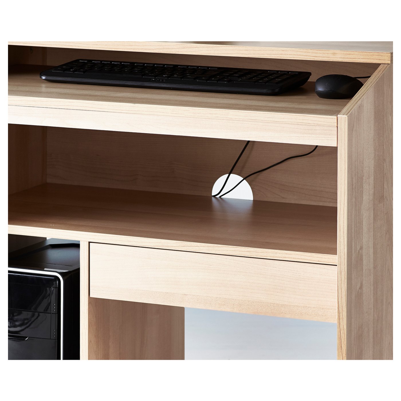 GOLIAT Computer table Birch effect 79 x 50 cm IKEA