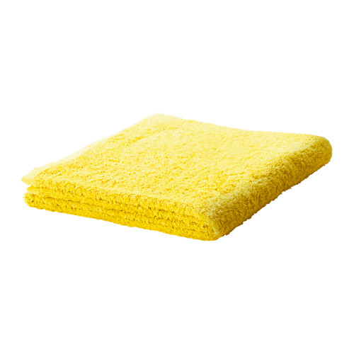 HÃƒÂ„REN Hand towel Bright yellow 50x100 cm - IKEA ... IKEA HÃƒÂ„REN hand towel The long, fine fibres of combed cotton create a  soft and ...