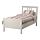 IKEA HEMNES bed frame Made of solid wood, which is a hardwearing and warm natural material.