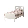 IKEA HEMNES bed frame Made of solid wood, which is a hardwearing and warm natural material.